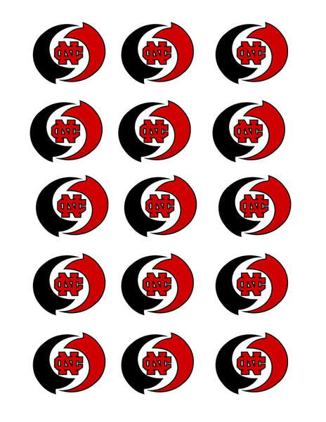 (12) Sheets of 2" New Castle, Seneca Valley and Shenango Wildcats Edible Cupcake/Cookie Toppers