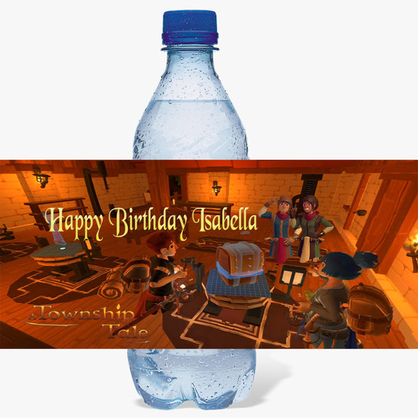 Personalized A TOWNSHIP TALE Glossy Water Bottle Labels, Party Favors