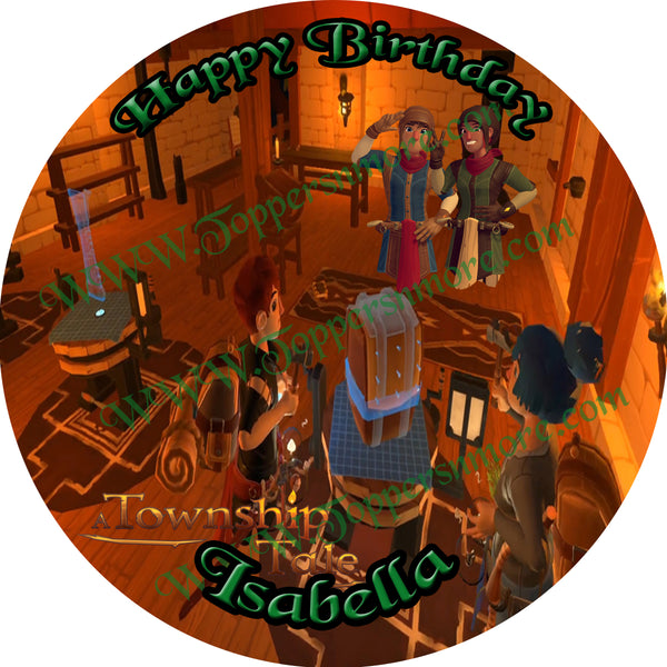 A Township Tale Personalized Edible Print Premium Cake Topper Frosting Sheets 5 Sizes
