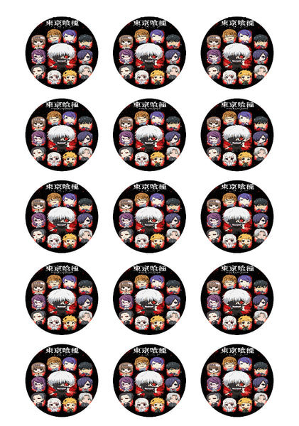 Tokyo Ghoul Personalized Edible Print Premium Cake Topper Frosting Sheets 5 Sizes
