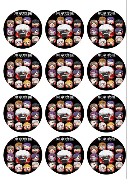 Tokyo Ghoul Personalized Edible Print Premium Cake Topper Frosting Sheets 5 Sizes