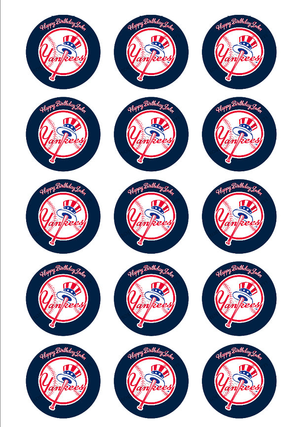 NY Yankees Personalized Edible Print Premium Cake Topper Frosting Shee –  Edible Toppers & More