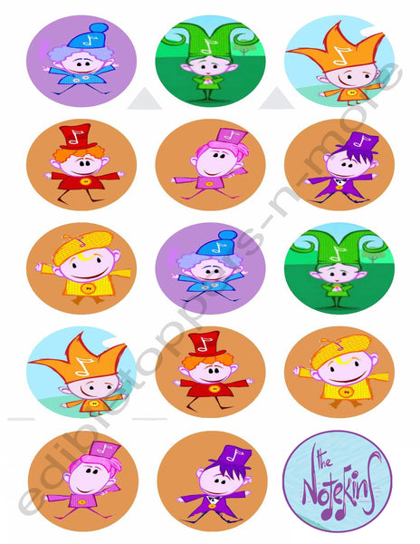 Baby First Notekins Edible Print Premium Cupcake/Cookie Toppers Frosting Sheets 2 Sizes