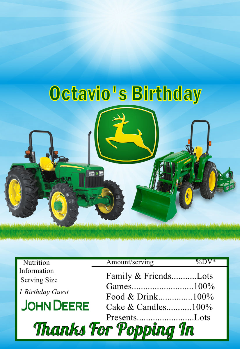 12) Personalized JOHN DEERE Microwave Popcorn Wrappers Party Favors S – Edible Toppers & More 12-personalized-john-deere-microwave-popcorn-wrappers-party-favors-s-edible-toppers-more