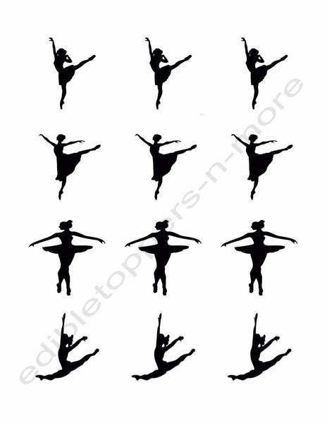 Dance Edible Print Premium Cupcake/Cookie Toppers Frosting Sheets 2 Sizes