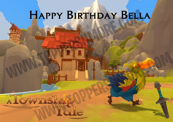 A Township Tale Personalized Edible Print Premium Cake Topper Frosting Sheets 5 Sizes