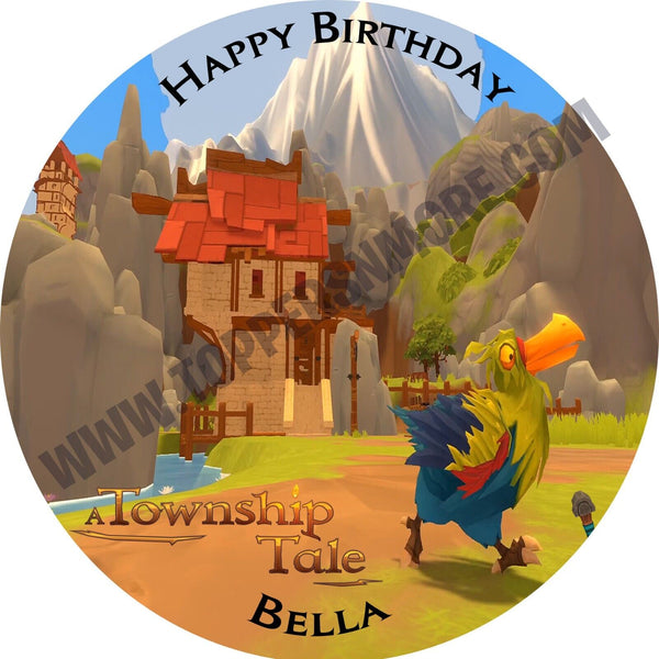 A Township Tale Personalized Edible Print Premium Cake Topper Frosting Sheets 5 Sizes