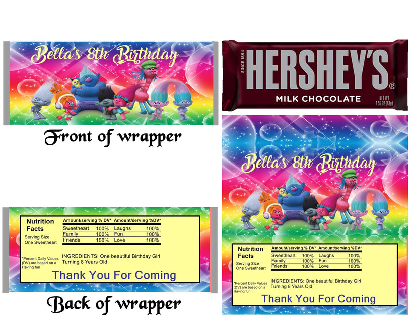 Personalized Candy Wrappers