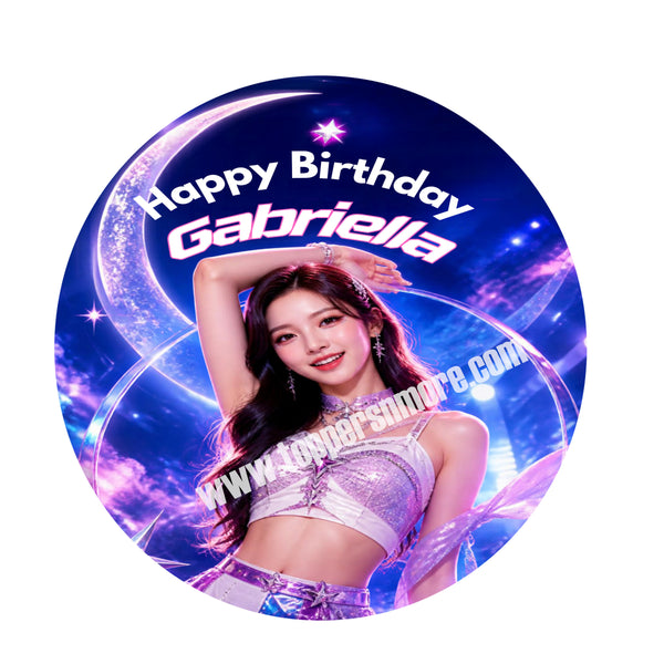 K POP Demon Hunter  MIRA Personalized Edible Print Premium Cake Toppers Frosting Sheets 5 Sizes (Copy) (Copy)