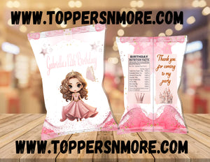 (12) Personalized Roblox Girl Chip Candy Treat Bags Party Favors Printed or D. File