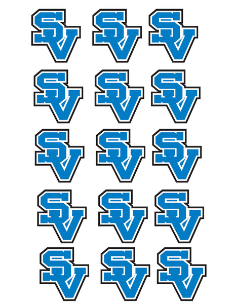 (12) Sheets of 2" New Castle, Seneca Valley and Shenango Wildcats Edible Cupcake/Cookie Toppers