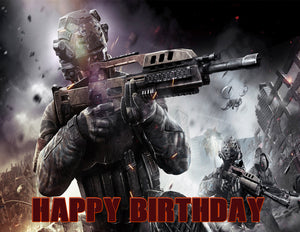 Call of Duty Personalized Edible Print Premium Cake Toppers Frosting Sheets 5 Sizes