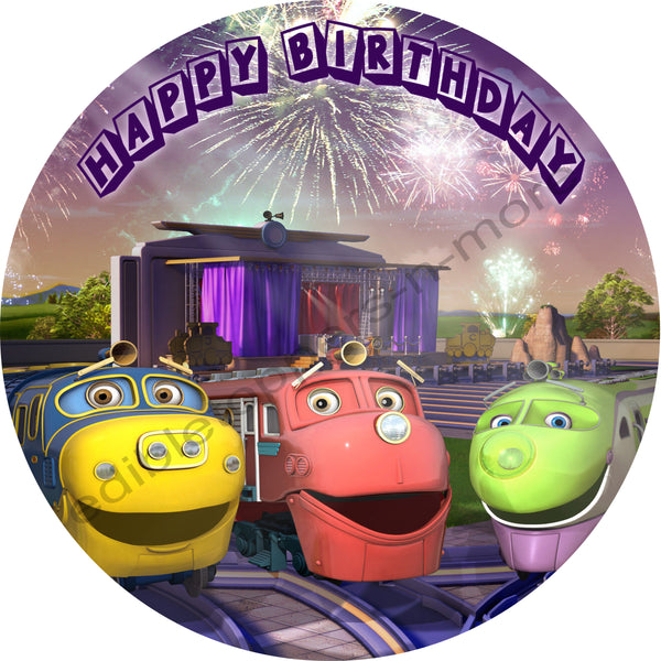 Chuggington Personalized Edible Print Premium Cake Toppers Frosting Sheets 5 Sizes