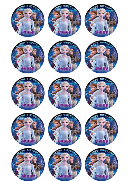 Disney's Frozen 2 Personalized Edible Print Premium Cake Toppers Frosting Sheets 5 Sizes