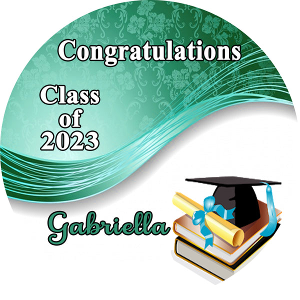 Graduation Personalized Edible Print Premium Cake Toppers Frosting Sheets 5 Sizes