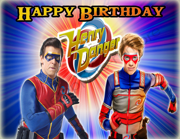 Henry Danger Personalized Edible Print Premium Cake Toppers Frosting Sheets 5 Sizes