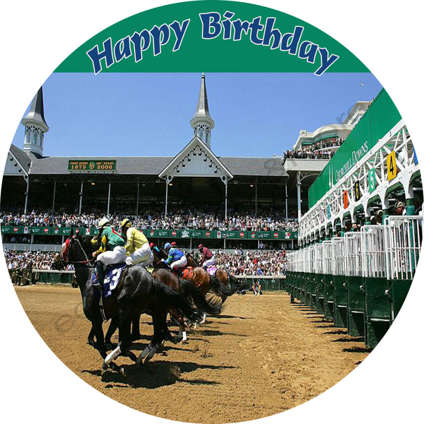 Kentucky Derby Personalized Edible Print Premium Cake Topper Frosting Sheets 5 Sizes