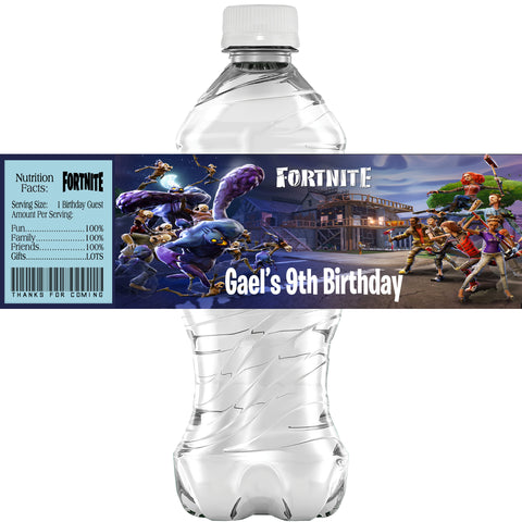 15+ FREE Fortnite Water Bottle Labels  Printable water bottle labels, Water  bottle labels free, Water bottle labels