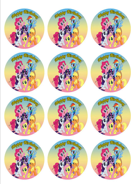 My Little Pony Personalized Edible Print Premium Cake Topper Frosting Sheets 5 Sizes