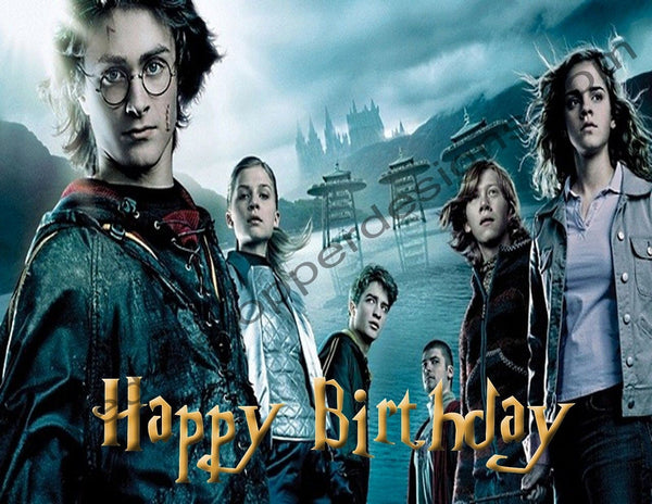 Harry Potter Personalized Edible Print Premium Cake Toppers Frosting Sheets 5 Sizes
