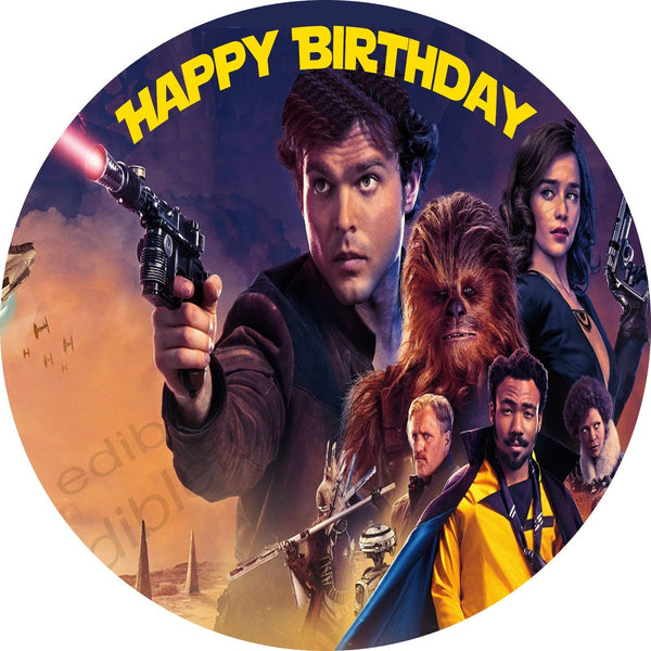 Star Wars Solo Personalized Edible Print Premium Cake Topper Frosting Sheets 5 Sizes