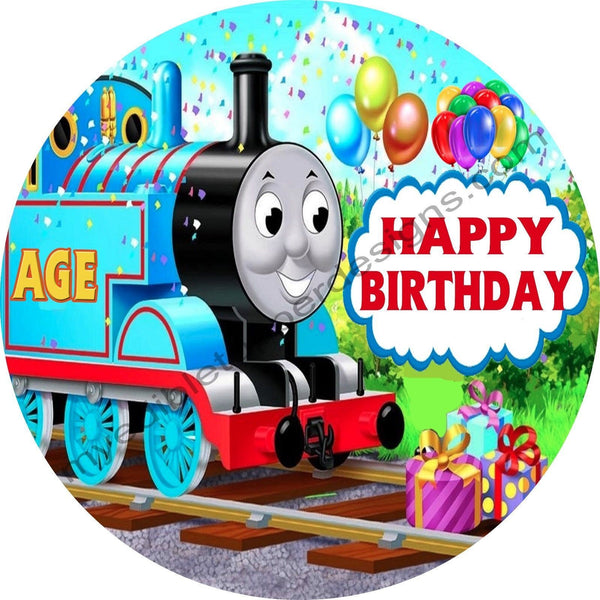 Thomas & Friends Personalized Edible Print Premium Cake Topper Frosting Sheets 5 Sizes