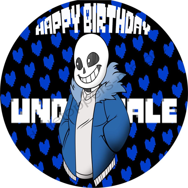 Undertale Personalized Edible Print Premium Cake Topper Frosting Sheets 5 Sizes