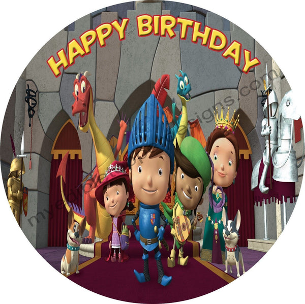 Mike The Knight Personalized Edible Print Premium Cake Topper Frosting Sheets 5 Sizes