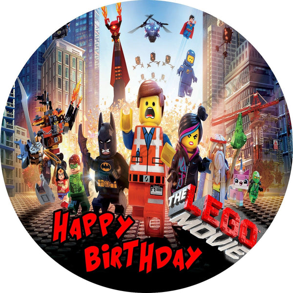 Lego Movie Personalized Edible Print Premium Cake Topper Frosting Sheets 5 Sizes
