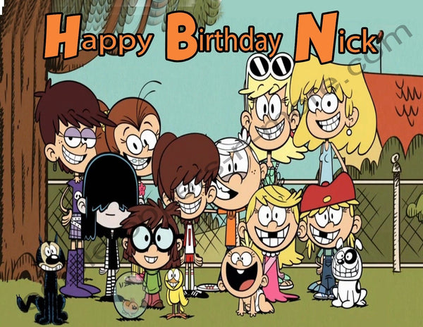 Loud House Personalized Edible Print Premium Cake Topper Frosting Sheets 5 Sizes