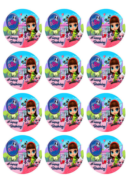 Littlest Pet Shop Personalized Edible Print Premium Cake Topper Frosting Sheets 5 Sizes