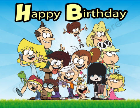 Loud House Personalized Edible Print Premium Cake Topper Frosting Sheets 5 Sizes