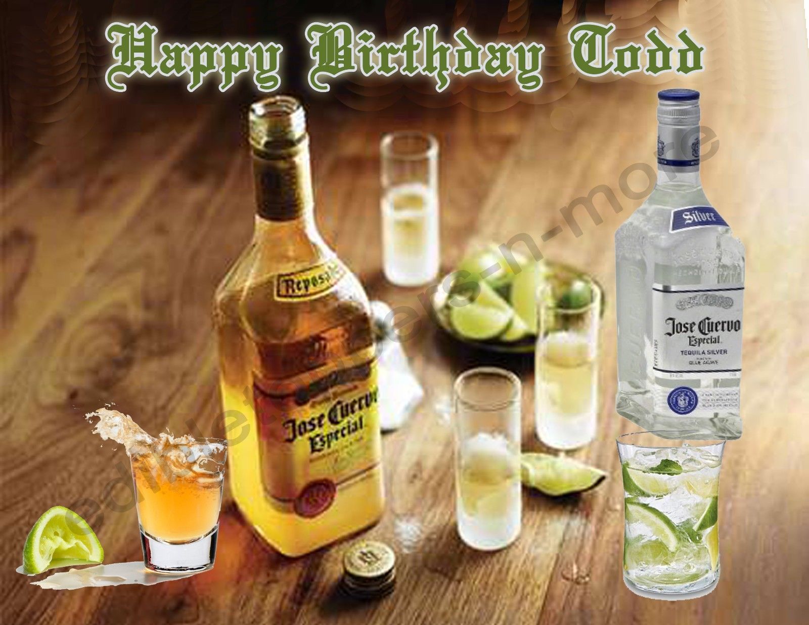 Tequila Jose Cuervo Personalized Edible Print Premium Cake Topper Frosting Sheets 5 Sizes