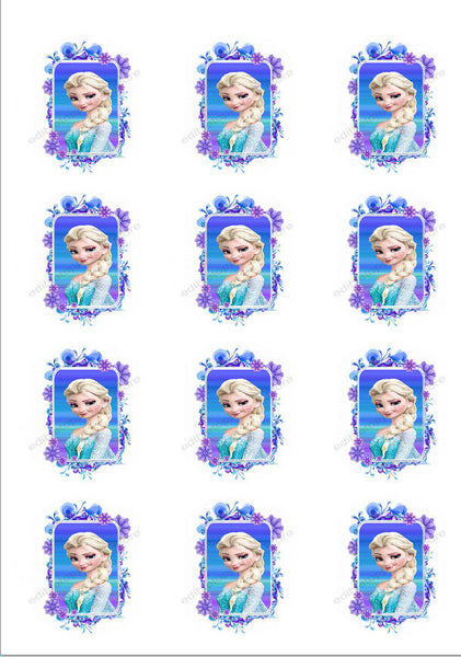 Disney's Frozen Elsa Personalized Edible Print Premium Cake Toppers Frosting Sheets 5 Sizes