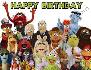Muppets Personalized Edible Print Premium Cake Topper Frosting Sheets 5 Sizes