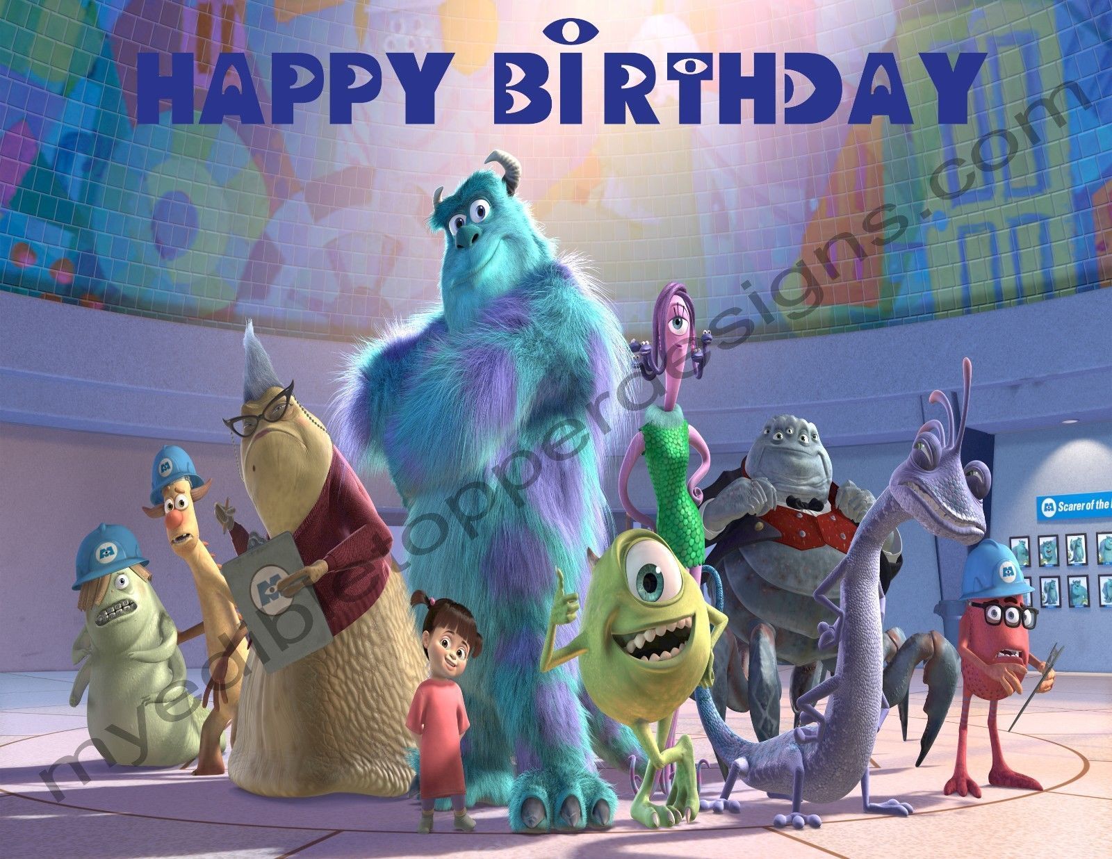 Monsters, Inc Personalized Edible Print Premium Cake Topper Frosting S – Edible Toppers & More monsters-inc-personalized-edible-print-premium-cake-topper-frosting-s-edible-toppers-more