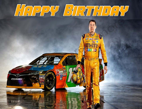 Nascar Kyle Busch Personalized Edible Print Premium Cake Topper Frosting Sheets 5 Sizes