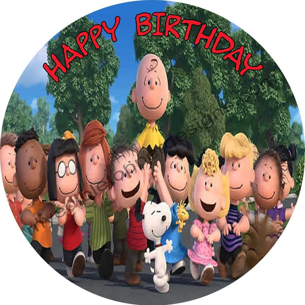 Peanuts Personalized Edible Print Premium Cake Topper Frosting Sheets 5 Sizes