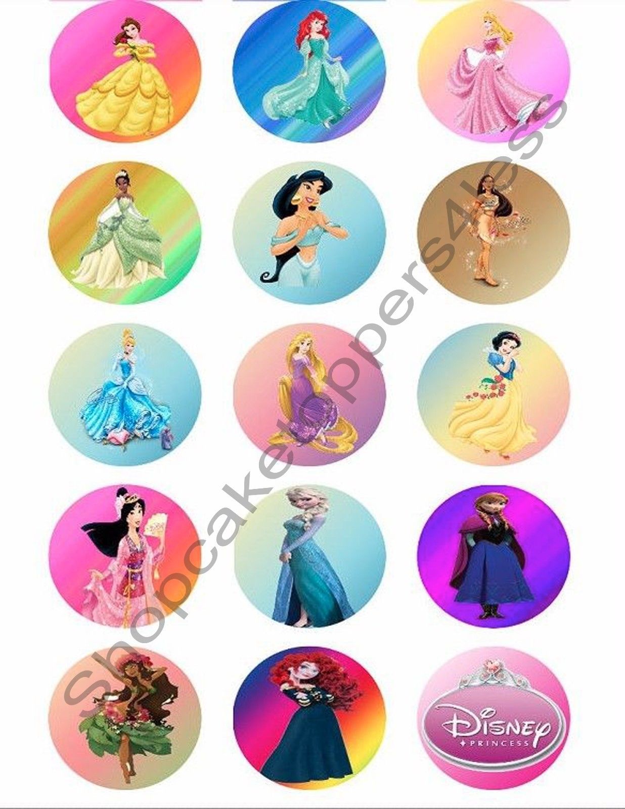 15-2-disney-princesses-edible-print-premium-cupcake-cookie-toppers-edible-toppers-more for Free Printable Princess Cupcake Toppers Printable 15) 2