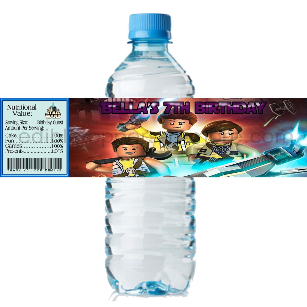 Star wars deals water bottle labels