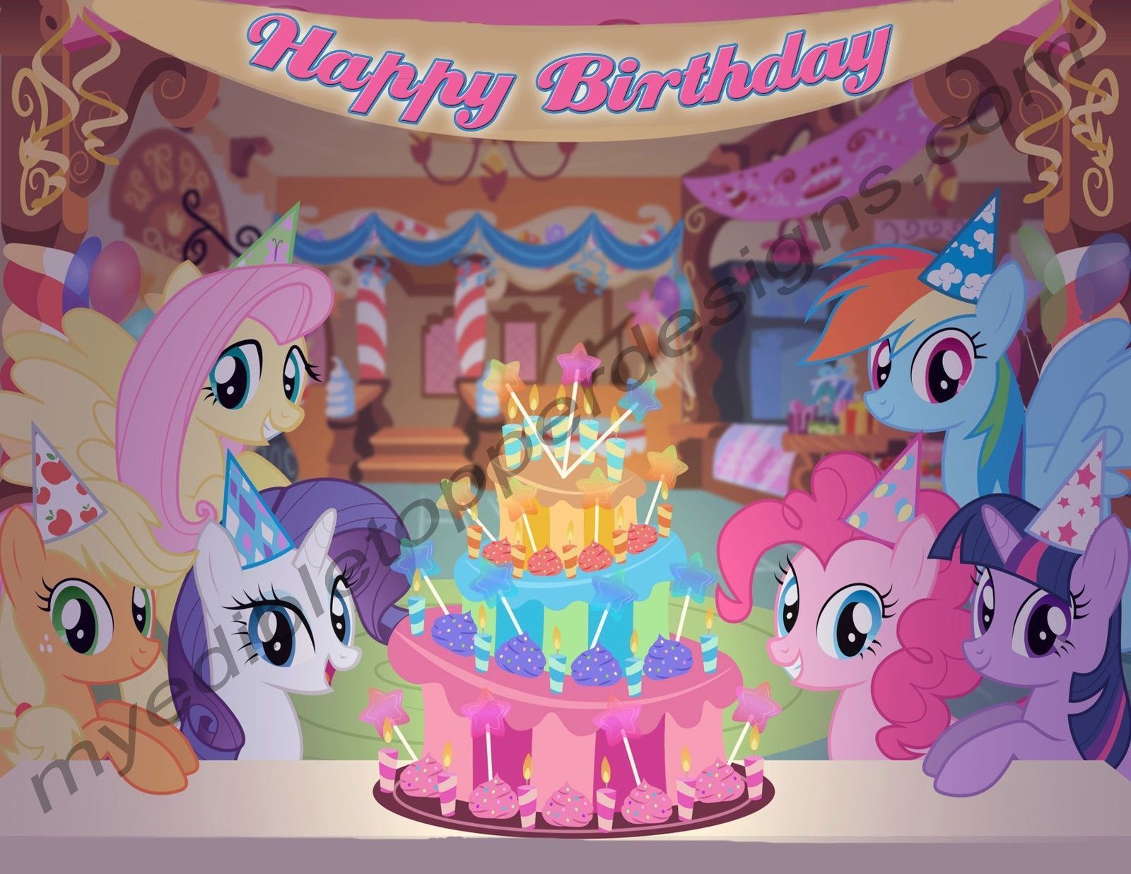 My Little Pony Personalized Edible Print Premium Cake Topper Frosting – Edible Toppers & More my-little-pony-personalized-edible-print-premium-cake-topper-frosting-edible-toppers-more