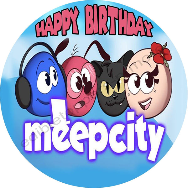 Gaming Meeps Personalized Edible Print Premium Cake Toppers Frosting Sheets 5 Sizes