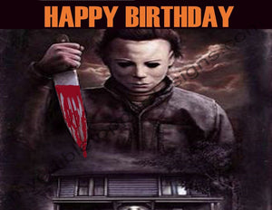 Halloween Michael Myers Personalized Edible Print Premium Cake Toppers Frosting Sheets 5 Sizes