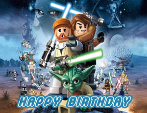 Lego Star Wars Personalized Edible Print Premium Cake Topper Frosting Sheets 5 Sizes