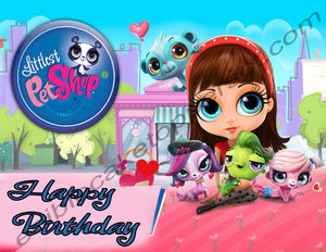 Littlest Pet Shop Personalized Edible Print Premium Cake Topper Frosting Sheets 5 Sizes