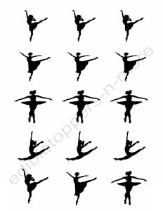 Dance Edible Print Premium Cupcake/Cookie Toppers Frosting Sheets 2 Sizes