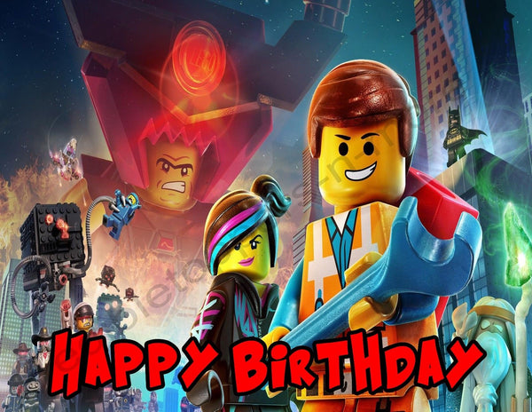 Lego Movie Personalized Edible Print Premium Cake Topper Frosting Sheets 5 Sizes