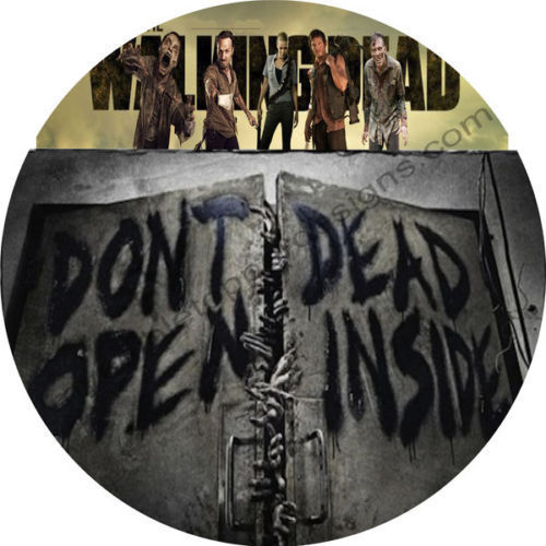 Walking Dead Personalized Edible Print Premium Cake Topper Frosting Sheets 5 Sizes