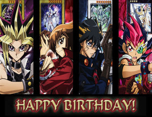 happy birthday yugioh card Yugioh Personalized Edible Print Premium Cake Topper Frosting Sheets 5 – Edible Toppers & More