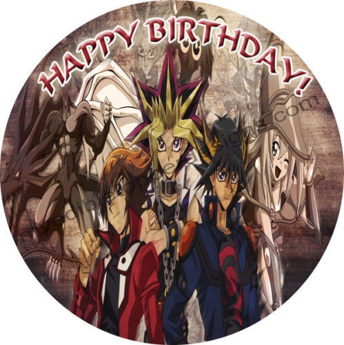 Yugioh Personalized Edible Print Premium Cake Topper Frosting Sheets 5 Sizes